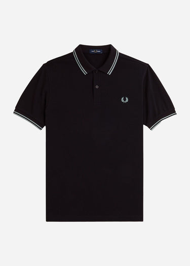 Fred Perry Polo's Twin tipped fred perry shirt - navy-silver blue silver blue