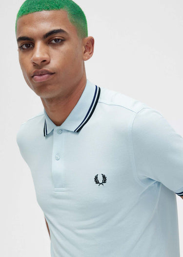Fred Perry Polo's Twin tipped fred perry shirt - light ice