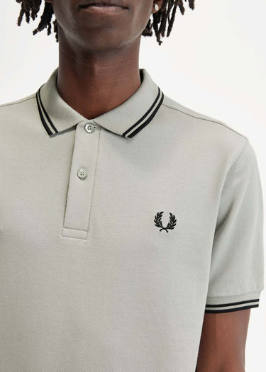 Fred Perry Polo's Twin tipped Fred Perry shirt - limestone black
