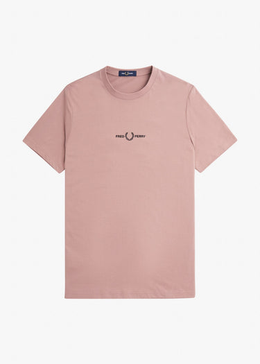 Fred Perry T-shirts Embroidered t-shirt - dark pink