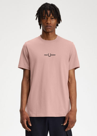 Fred Perry T-shirts Embroidered t-shirt - dark pink