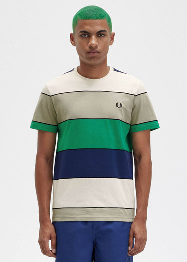 Fred Perry T-shirts Bold stripe t-shirt - seagrass
