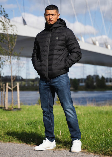Fred Perry Jassen Hooded insulated jacket - black