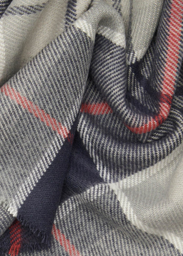 Barbour Sjaals Swinton beanie & galingale scarf gift set - blue granite