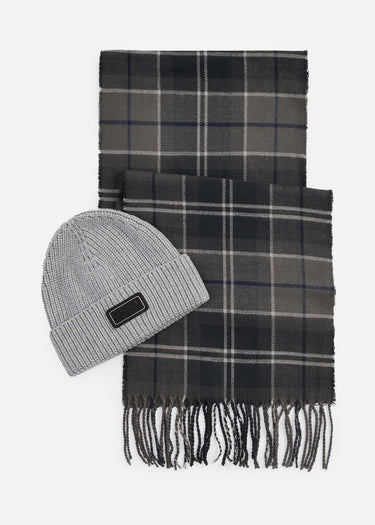Barbour International Sjaals Sweeper beanie scarf gift set - grey