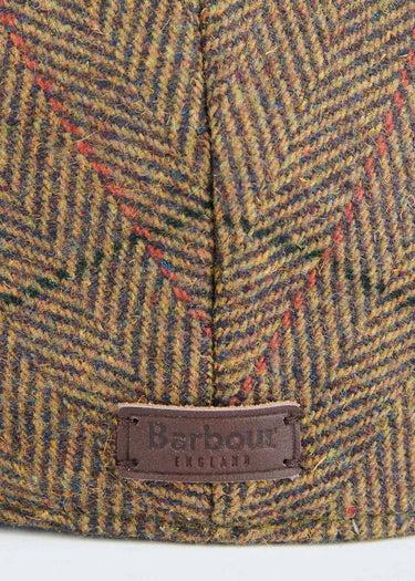 Barbour Petten Wilkin flat cap - olive orange red