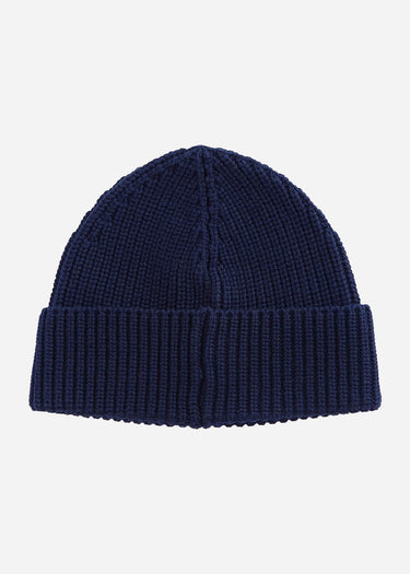 Barbour International Mutsen Sweeper legacy knit beanie - navy