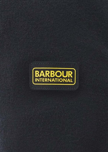 Barbour International Truien Cotton half zip knit - black