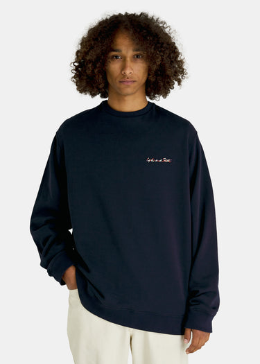 Lyle & Scott Truien Multi embroidery crewneck - dark navy