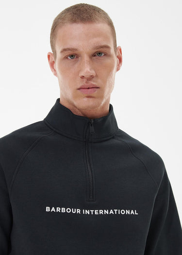 Barbour International Truien Motored funnel sweat - black