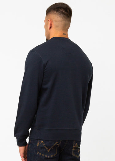 Marshall Artist Truien UK ism box logo crewneck - navy