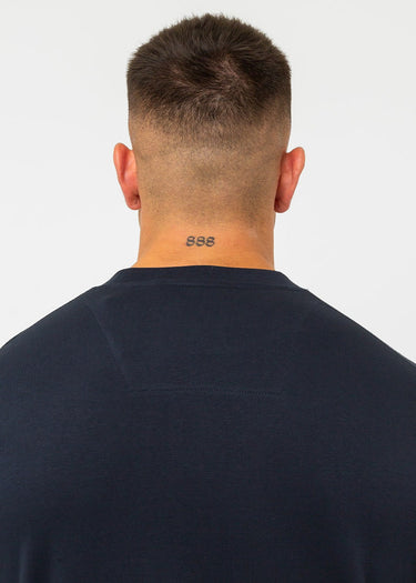 Marshall Artist Truien UK ism box logo crewneck - navy