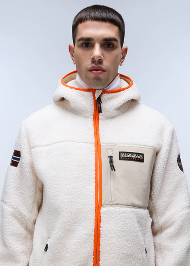 Napapijri Jassen Yupik full zip hoodie - whitecap gray