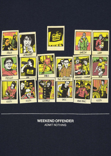 Weekend Offender T-shirts Polaroids - navy