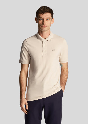 Lyle & Scott Polo's Tonal eagle polo shirt - cove