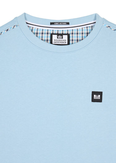 Weekend Offender Truien Vega - winter sky blue house check