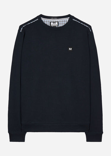 Weekend Offender Truien Vega - navy blue house check