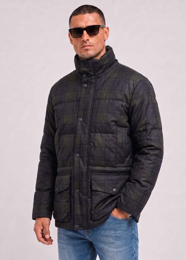 Barbour Jacken Barbour lonnen tartan puffer jacket - shadow classic tartan