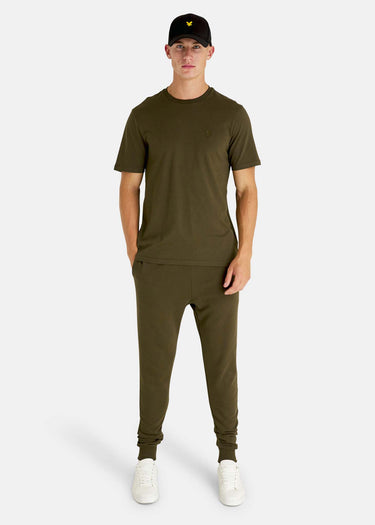 Lyle & Scott T-shirts Tonal eagle t-shirt - olive