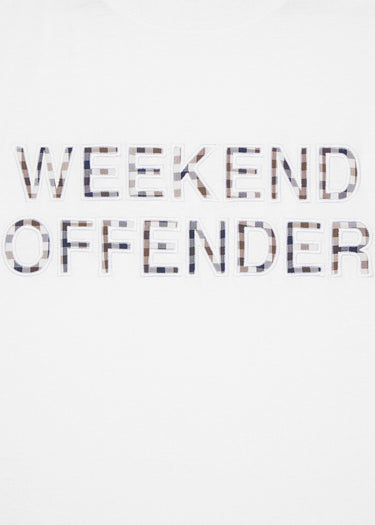 Weekend Offender T-shirts Tornaco - white mid house check