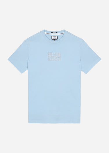 Weekend Offender T-shirts Dygas - winter sky blue house check