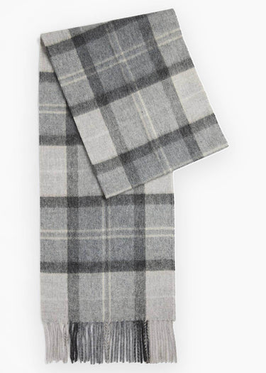Barbour Schals Barbour mineral tartan wool cashmere scarf - ice granite