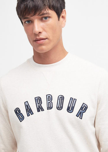 Barbour Truien Debson crew - white marl