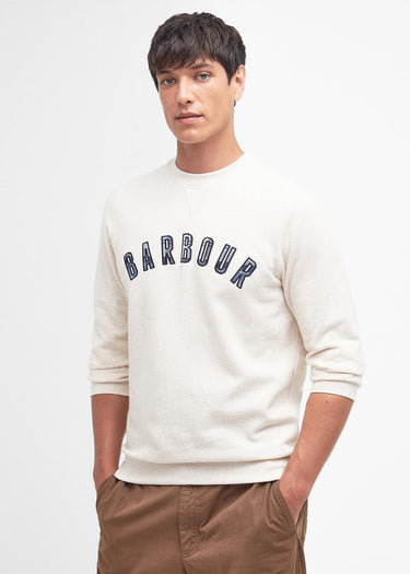 Barbour Truien Debson crew - white marl