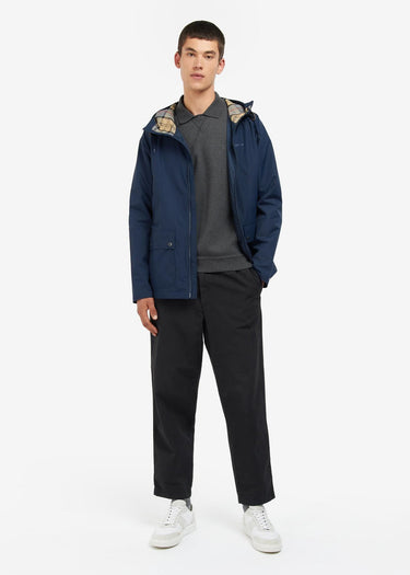 Barbour Jassen Hooded domus jacket - navy dress