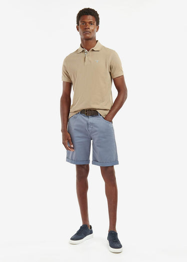 Barbour Polo's Tartan pique polo - washed stone