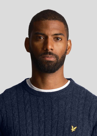 Lyle & Scott Truien Cable jumper - dark navy marl