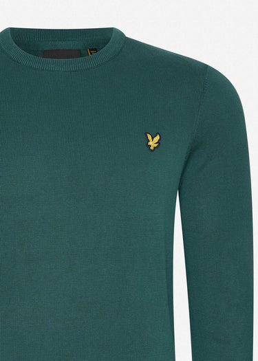 Lyle & Scott Truien Cotton crew neck jumper - malachite green