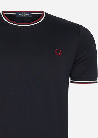 Fred Perry T-shirts Twin tipped t-shirt - navy snow white red