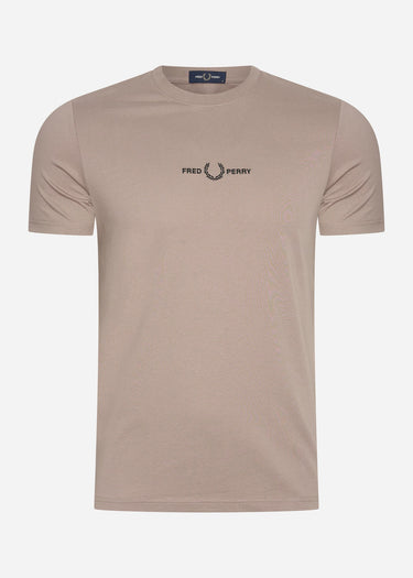 Fred Perry T-shirts Embroidered t-shirt - dark pink