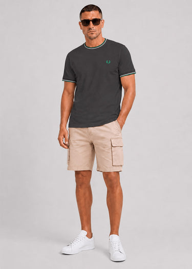 Fred Perry T-shirts Twin tipped t-shirt - anchor grey light ice sport green