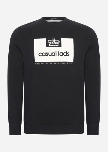 Weekend Offender Truien Casual Lads sweater - black