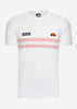 Ellesse T-shirts Venire tee - white light pink
