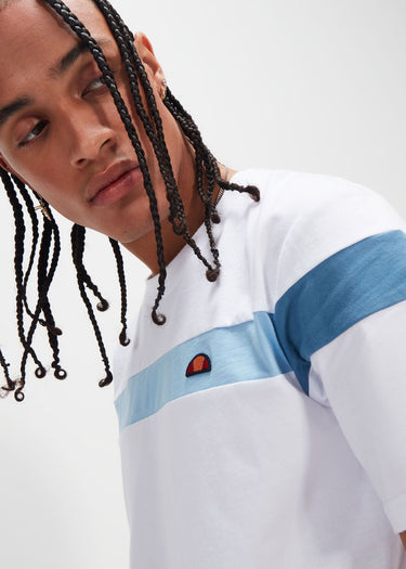 Ellesse T-shirts Caserio t-shirt - white light blue