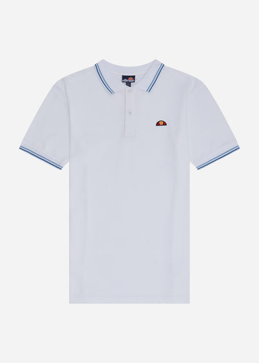 Ellesse Polo's Rooks polo - white light blue dark blue