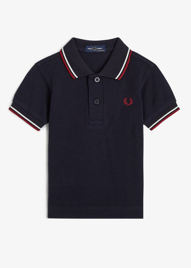 Fred Perry Polo's My first twin tipped fred perry shirt - navy snow white burnt red