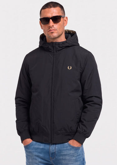 Fred Perry Jassen Hooded brentham jacket - black