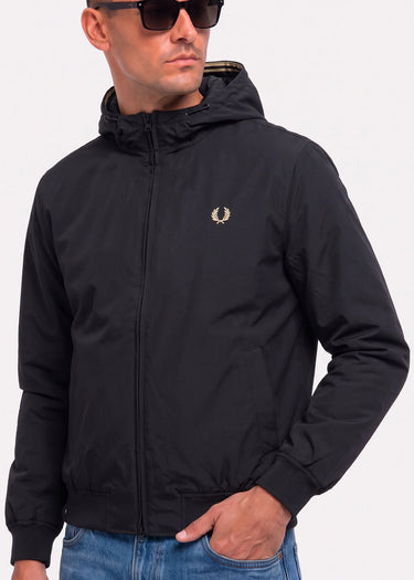Fred Perry Jassen Hooded brentham jacket - black