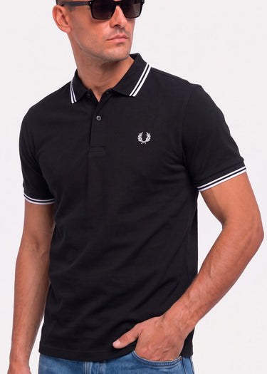 Fred Perry Polo's Twin tipped polo - black