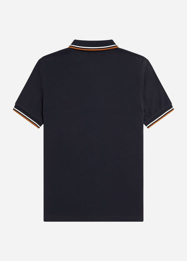 Fred Perry Polo's Twin tipped fred perry shirt - navy ecru ntflak