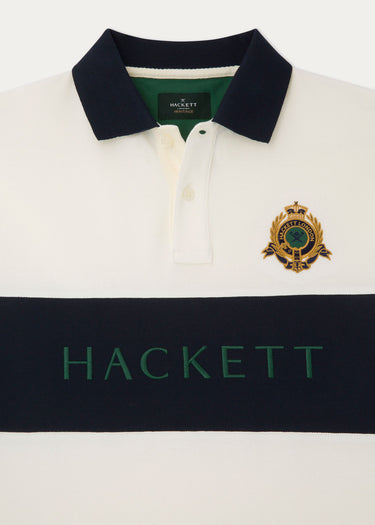 Hackett London Polo's Heritage panel polo - white