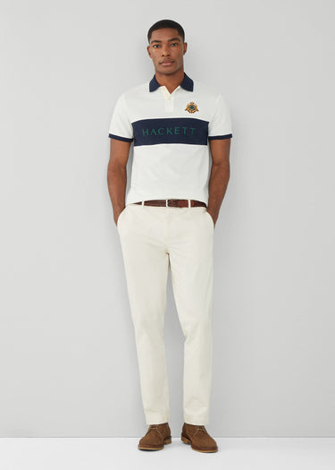Hackett London Polo's Heritage panel polo - white