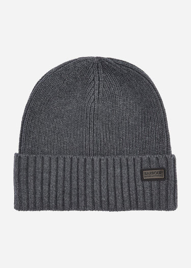 Barbour International Mutsen Chester beanie hat - charcoal grey