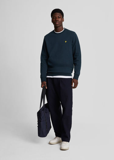 Lyle & Scott Truien Interlock crew neck sweatshirt - dark navy