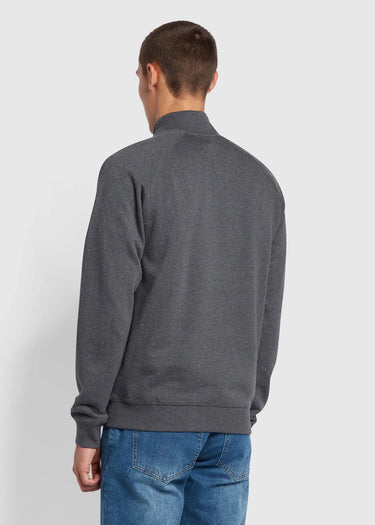Farah Truien Sweatshirt jim 1/4 zip - farah grey marl