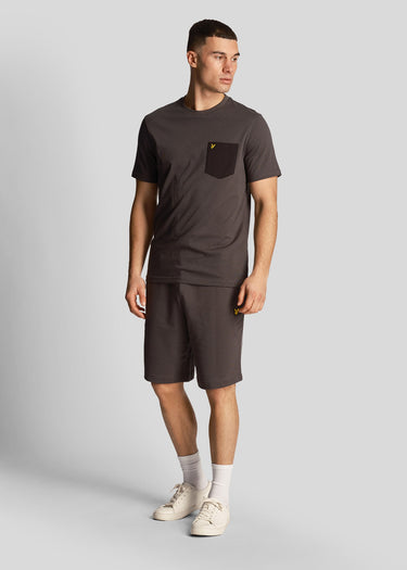 Lyle & Scott T-shirts Contrast pocket t-shirt - gunmetal-jet-black